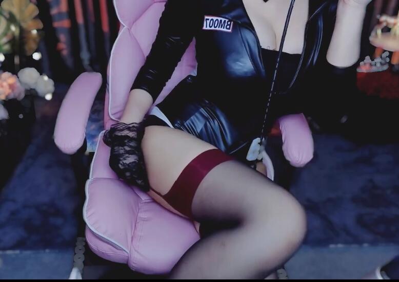 白鹿姬ASMR 连体皮衣
