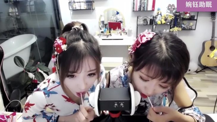 小女巫露娜ASMR助眠视频在线播放：双人掏耳与口腔音触发音盛宴