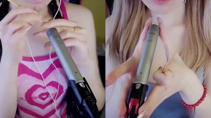 aki秋水ASMR孔雀鱼采耳视觉触发哄睡在线播放视频